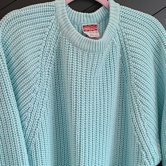 Vintage Teal Sweater - Picture 2 of 5